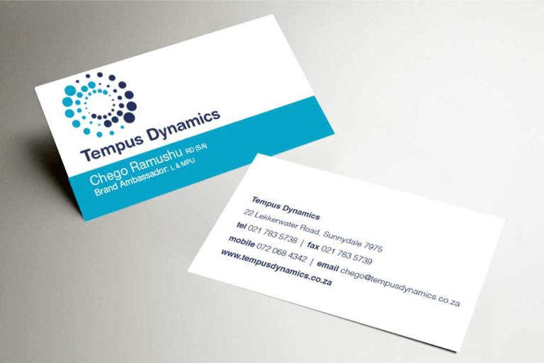 Tempus Dynamics business card